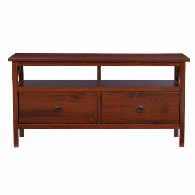 Shaker Mission Antiqued Tobacco TV Stand